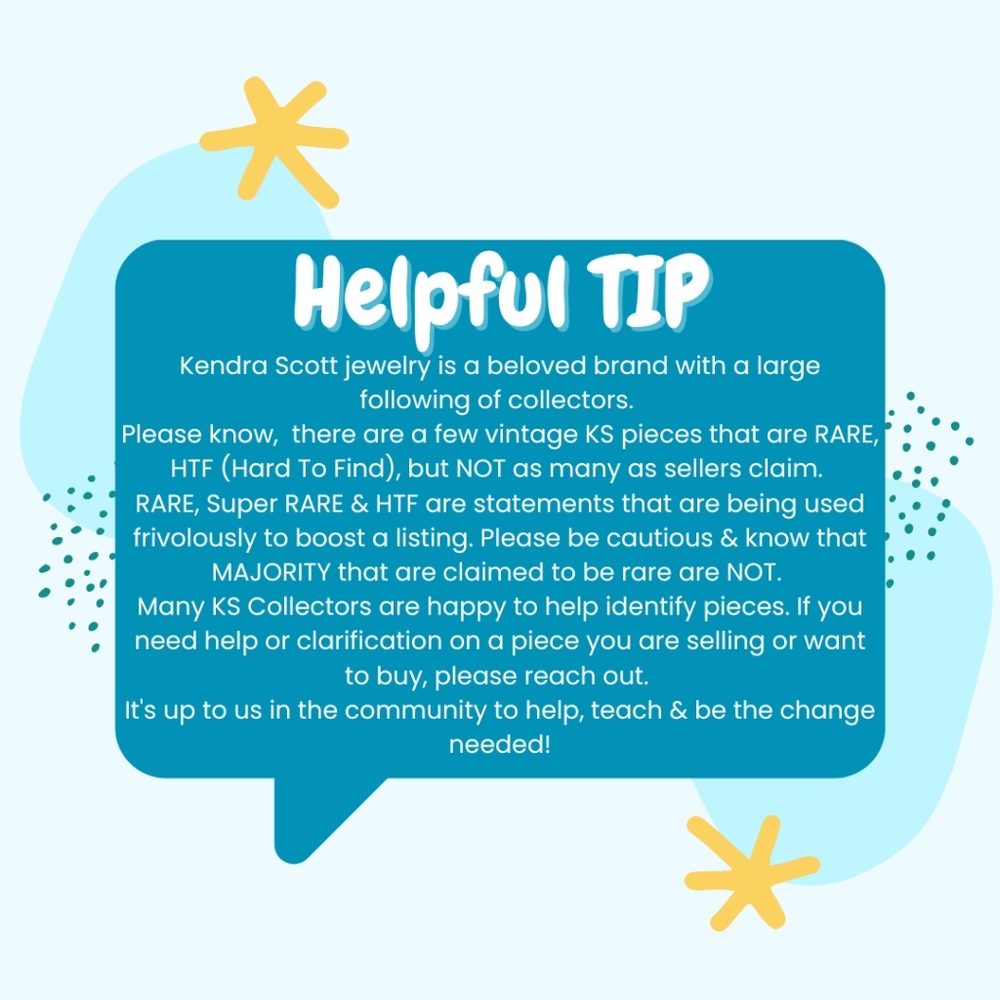 ✨️Helpful Tip on RARE, HTF Kendra Scott ✨️
